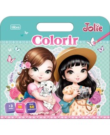 imagem principal do produto Álbum para Colorir Maleta Jolie 8 Folhas