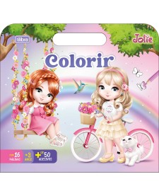 imagem principal do produto Álbum para Colorir Maleta Jolie 8 Folhas