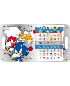 imagem de detalhe produto Álbum para Colorir Maleta Sonic 8 Folhas	