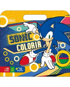 imagem principal do produto Álbum para Colorir Maleta Sonic 8 Folhas	