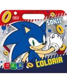 imagem principal do produto Álbum para Colorir Maleta Sonic 8 Folhas	