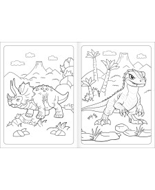 imagem de detalhe produto Álbum para Colorir Raptor 8 Folhas