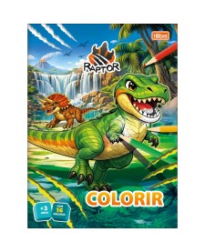 imagem principal do produto Álbum para Colorir Raptor 8 Folhas