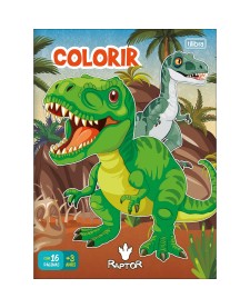 imagem principal do produto Álbum para Colorir Raptor 8 Folhas