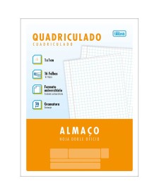imagem de detalhe produto Almaço Quadriculado 1x1cm 16 Folhas