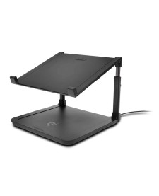 imagem principal do produto Apoio para Notebook com carregador de Smartphone de tecnologia Qi - Sistema SmartFit