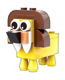 imagem principal do produto Apontador 1 Furo com Depósito de Montar - Animais - Sortidos