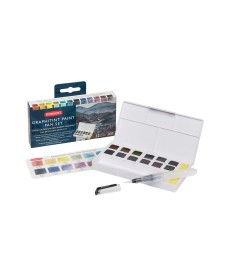 imagem principal do produto Aquarela em Pastilha Graphitint Estojo 12 Cores