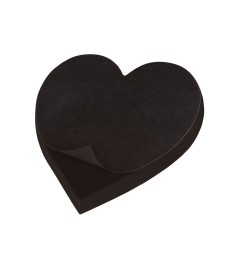 imagem principal do produto Bloco Adesivo Tili Notes 73x70mm 50 Folhas Coração Preto