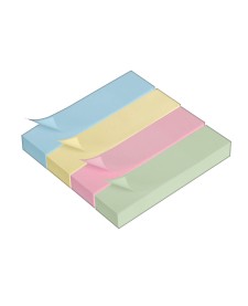 imagem principal do produto Bloco Adesivo Tili Notes 76x19mm 400 folhas 4 Cores