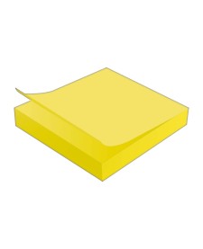 imagem principal do produto Bloco Adesivo Tili Notes 76x76mm 100 folhas Amarelo Neon