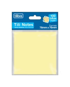 imagem de detalhe produto Bloco Adesivo Tili Notes 76x76mm 100 folhas Amarelo