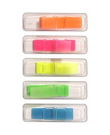 imagem principal do produto Bloco Adesivo Tili Notes Tag 44x12mm 125 folhas 5 Cores