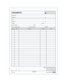 imagem principal do produto Bloco Orçamento - 100 Folhas