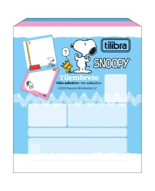 imagem de detalhe produto Bloco Tilembrete Snoopy 80X91mm 100 Folhas