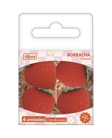 imagem principal do produto Borracha Be Berry com Aroma - Blister com 4 Unidades