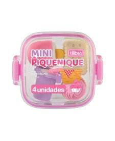 imagem de detalhe produto Borracha Lancheira Piquenique - Pote com 4 unidades
