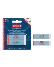 imagem principal do produto Borrachas Com 2 Unidades Slim Derwent