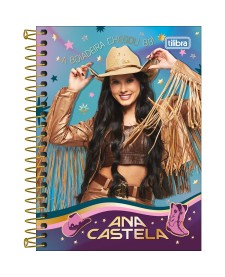 imagem principal do produto Caderneta Espiral Capa Dura 1/8 Ana Castela 80 Folhas