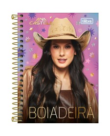 imagem principal do produto Caderneta Espiral Capa Dura 1/8 Ana Castela 80 Folhas