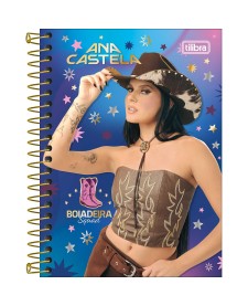 imagem principal do produto Caderneta Espiral Capa Dura 1/8 Ana Castela 80 Folhas