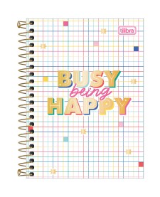 imagem principal do produto Caderneta Espiral Capa Dura 1/8 Be Nice 80 Folhas