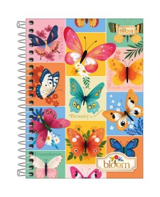 imagem principal do produto Caderneta Espiral Capa Dura 1/8 Bloom 80 Folhas