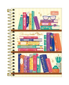 imagem principal do produto Caderneta Espiral Capa Dura 1/8 Bookland 80 Folhas