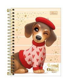 imagem principal do produto Caderneta Espiral Capa Dura 1/8 Brownie 80 Folhas