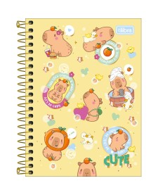 imagem principal do produto Caderneta Espiral Capa Dura 1/8 Capyclub 80 Folhas