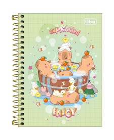 imagem principal do produto Caderneta Espiral Capa Dura 1/8 Capyclub 80 Folhas