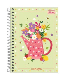 imagem principal do produto Caderneta Espiral Capa Dura 1/8 Charme 80 Folhas