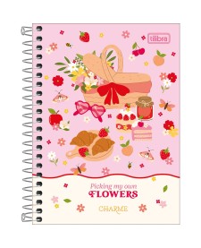 imagem principal do produto Caderneta Espiral Capa Dura 1/8 Charme 80 Folhas