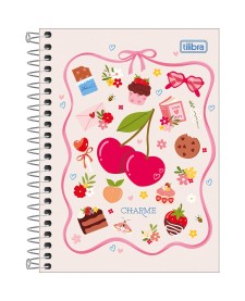 imagem principal do produto Caderneta Espiral Capa Dura 1/8 Charme 80 Folhas
