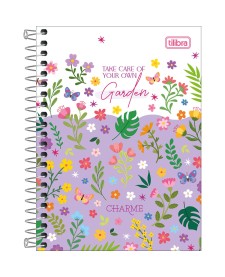 imagem principal do produto Caderneta Espiral Capa Dura 1/8 Charme 80 Folhas