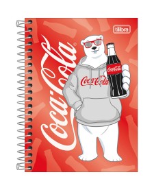 imagem principal do produto Caderneta Espiral Capa Dura 1/8 Coca-Cola 80 Folhas