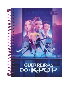 imagem principal do produto Caderneta Espiral Capa Dura 1/8 Guerreiras do K-Pop 80 Folhas
