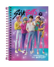 imagem principal do produto Caderneta Espiral Capa Dura 1/8 Guerreiras do K-Pop 80 Folhas