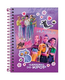 imagem principal do produto Caderneta Espiral Capa Dura 1/8 Guerreiras do K-Pop 80 Folhas
