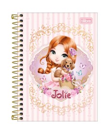 imagem principal do produto Caderneta Espiral Capa Dura 1/8 Jolie 80 Folhas