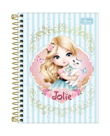 imagem principal do produto Caderneta Espiral Capa Dura 1/8 Jolie 80 Folhas