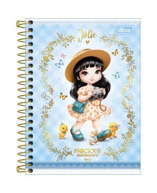 imagem principal do produto Caderneta Espiral Capa Dura 1/8 Jolie 80 Folhas