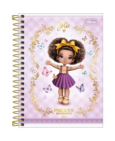 imagem principal do produto Caderneta Espiral Capa Dura 1/8 Jolie 80 Folhas