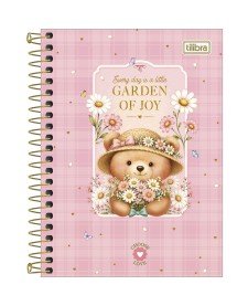 imagem principal do produto Caderneta Espiral Capa Dura 1/8 Love Bears 80 Folhas