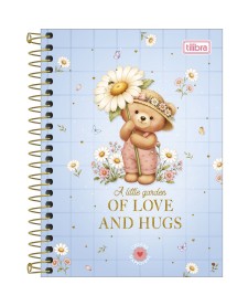 imagem principal do produto Caderneta Espiral Capa Dura 1/8 Love Bears 80 Folhas