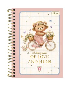 imagem principal do produto Caderneta Espiral Capa Dura 1/8 Love Bears 80 Folhas