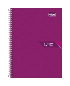 imagem principal do produto Caderneta Espiral Capa Dura 1/8 Lunix 80 Folhas