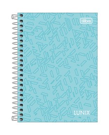 imagem principal do produto Caderneta Espiral Capa Dura 1/8 Lunix 80 Folhas