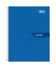 imagem principal do produto Caderneta Espiral Capa Dura 1/8 Lunix 80 Folhas