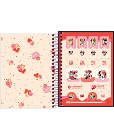 imagem de detalhe produto Caderneta Espiral Capa Dura 1/8 Minnie 80 Folhas